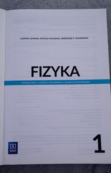 Fizyka 1 Podręcznik liceum i technikum WSiP