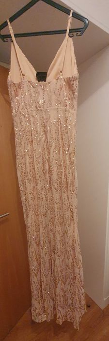 Vestido de cerimónia em lantejoulas Shein