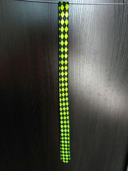 Галстук зелено-черный / Краватка зелено-чорна