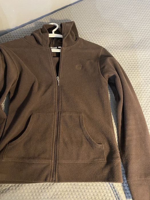 Brązowa bluza polarowa aesthetic clockhouse