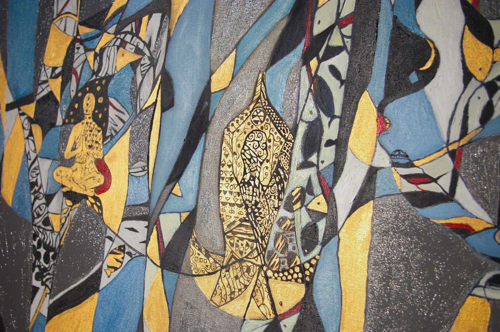 картина fish kiss 120-70см