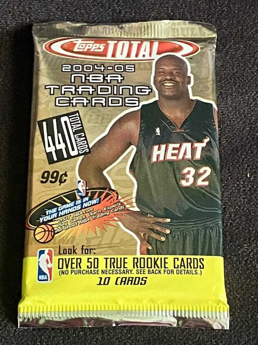 Nowa paczka saszetka kart karty koszykarskie NBA 2004-05 Topps Total Shaq i inni!
