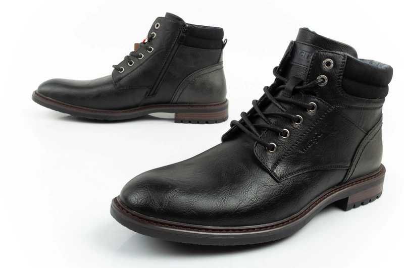 Wrangler George sztyblety trzewiki eleganckie modne czarne r. 41-46