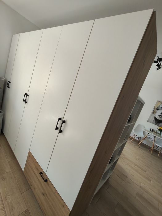 Szafa 269 cm Alta 6D1S - artisan/biały