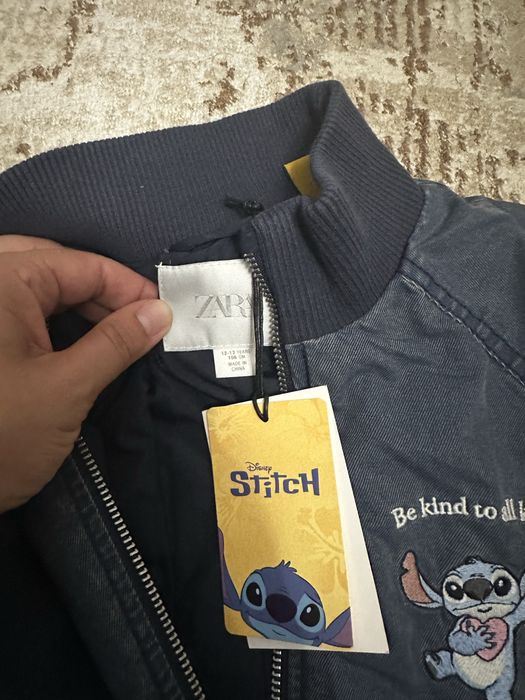 Бомбер zara курточка stich на лсінь стильна 12-13 р 156 см