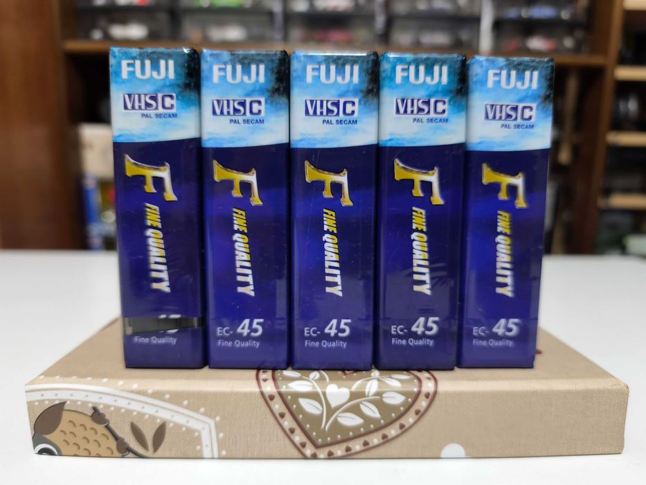 5x Cassetes Fuji VHS-C EC-45 Fine Quality