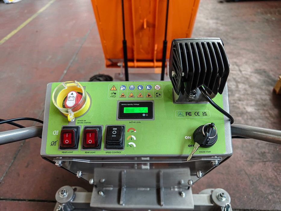 Mini Dumper elétrico XE500e - 1000W - caçamba basc. manual CARGA 500kg