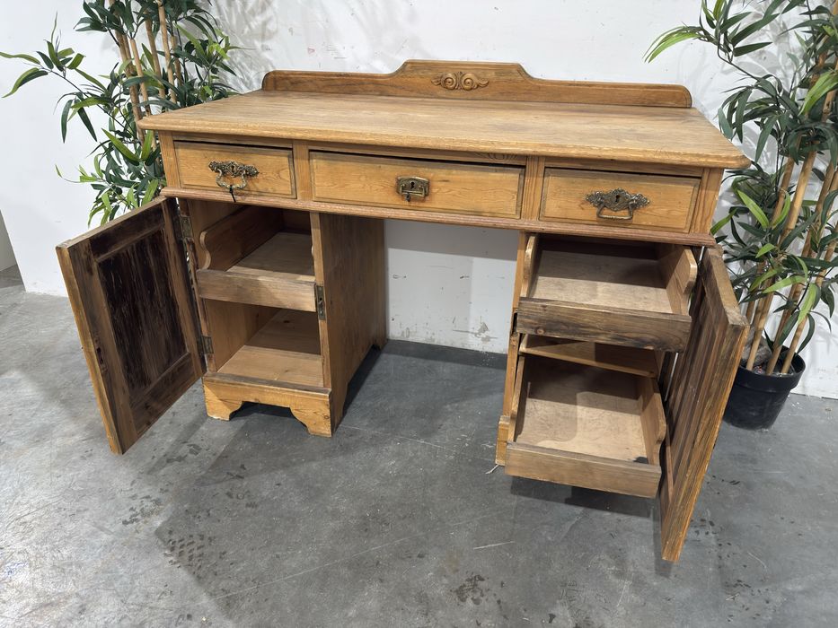 Piękne eklektyczne biurko z szufladami lite drewno dowóz wysyłka