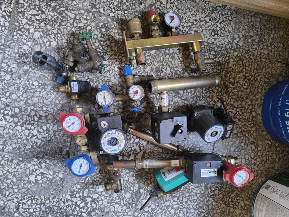 Pompa obiegowa Wilo , grupa pompowa , zawór trójdrożny.