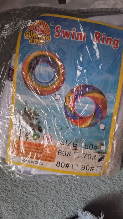 Nowe koło dmuchane kółko do pływania do wody na basen dla dziecka