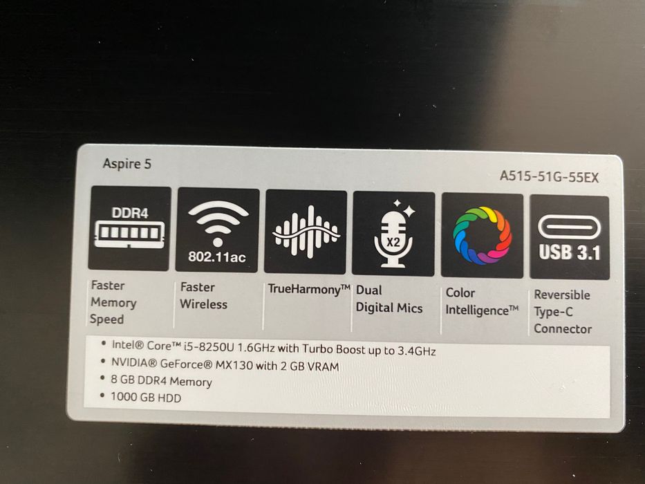 Acer aspire 5// perfeito para trabalho