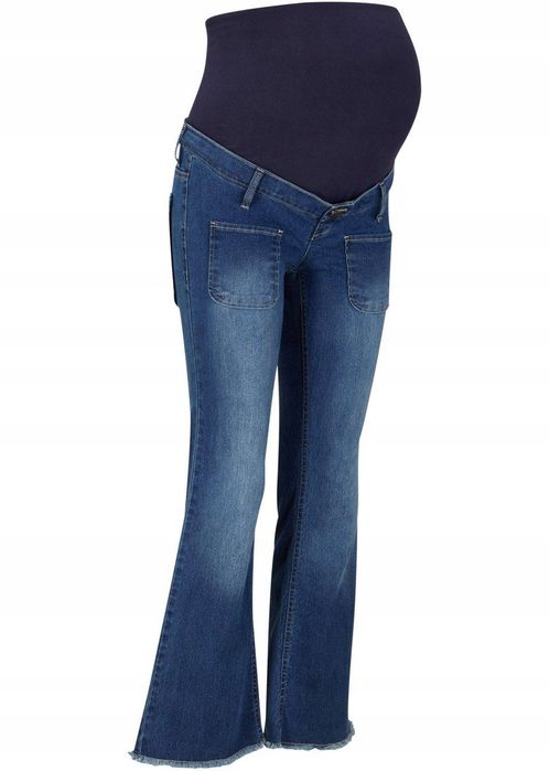 B.P.C ciążowe jeansy bootcut 7/8 ^48