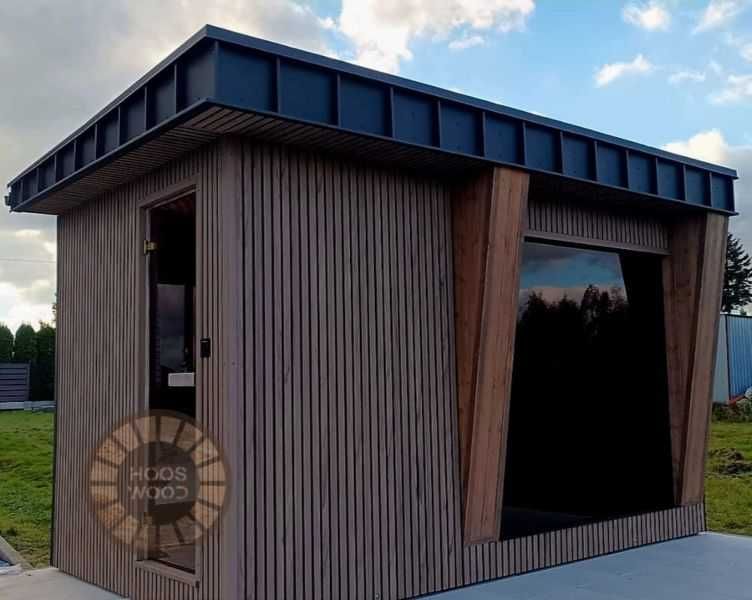 sauna ogrodowa PREMIUM, kwadro