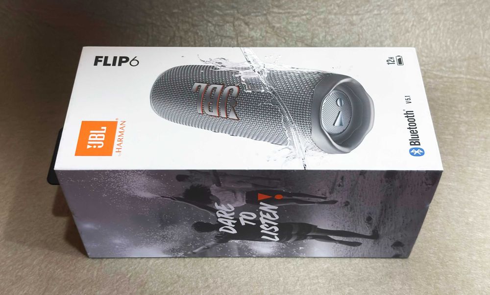 Coluna JBL Flip 6 - Original, nova, preta