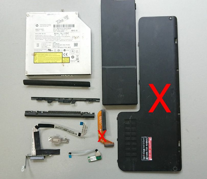 Sony Vaio VPCSB PCG-41216L. Разборка. Шлейф кулер радиатор, петли.