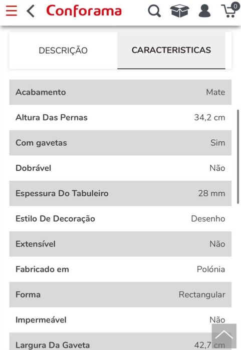 Mesa de centro em madeira