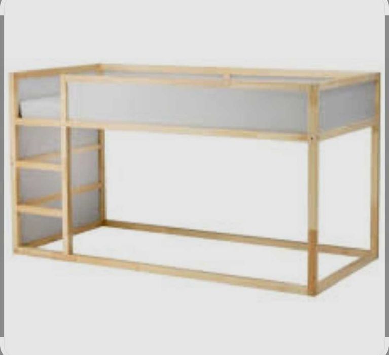 Cama Kura ikea como nova com dossel