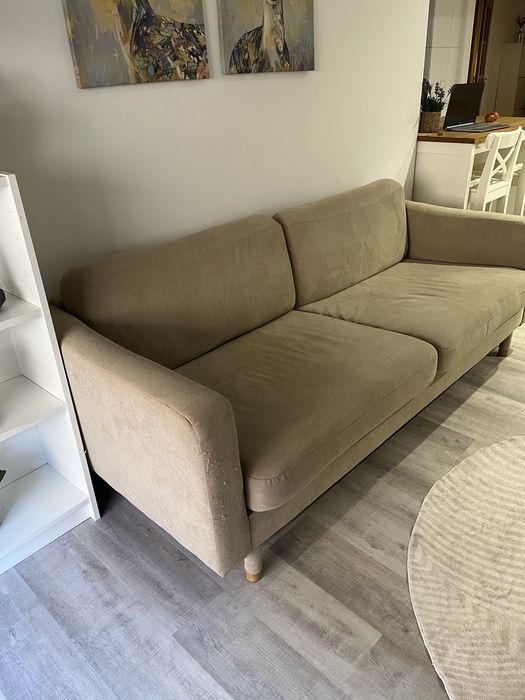 Vendo sofá 2 lugares com pufe