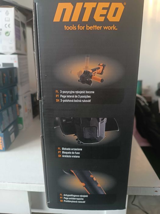 Szlifierka kątowa akumulatorowa NITEO TOOLS 20V MAX