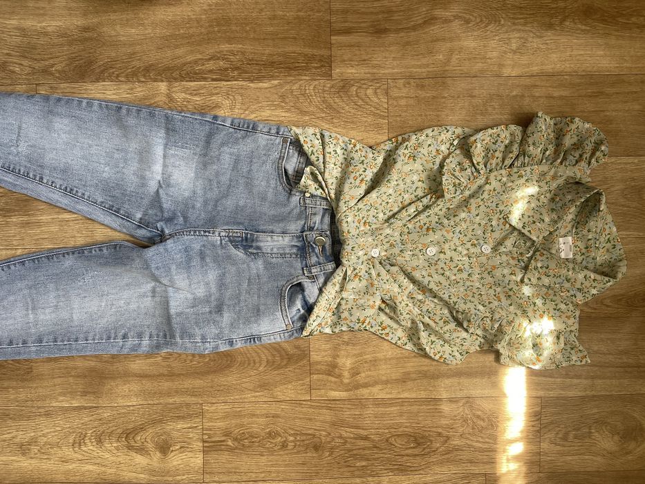 Джинси, джинсові штани, блузка