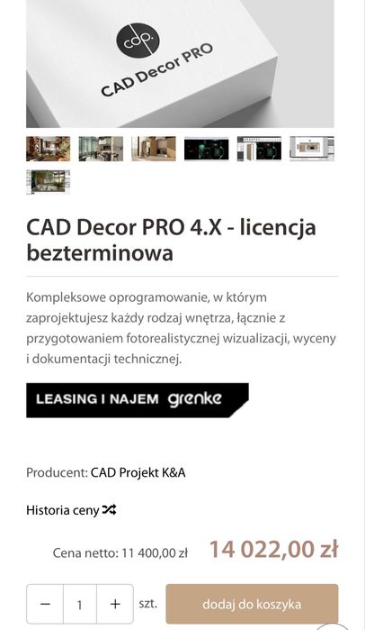Orogramowanie CAD Decor Pro