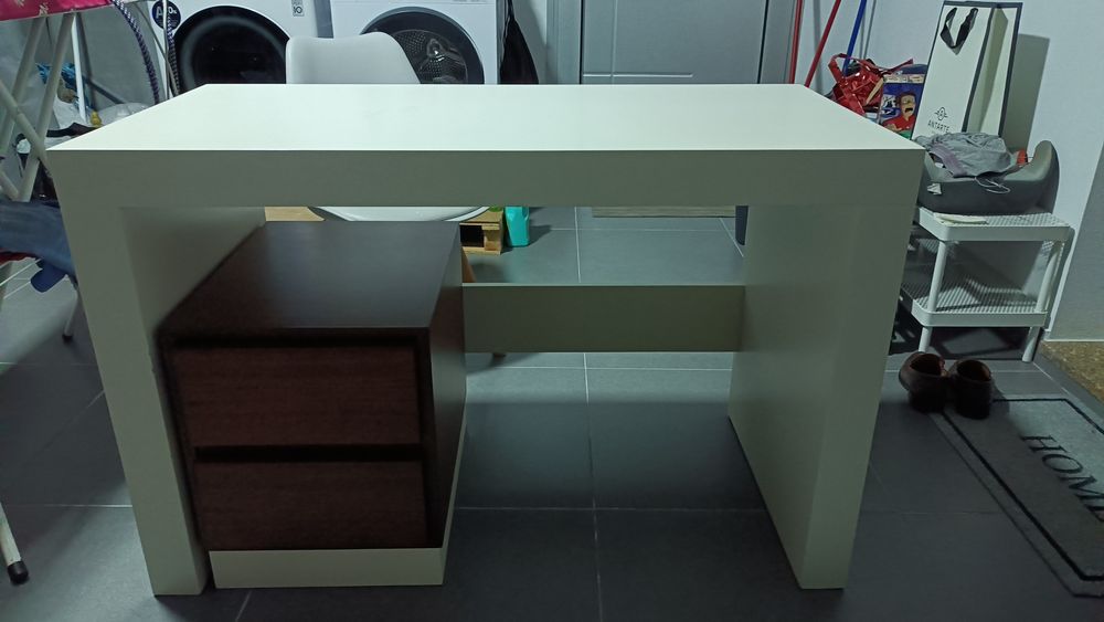 Secretária lacada branco