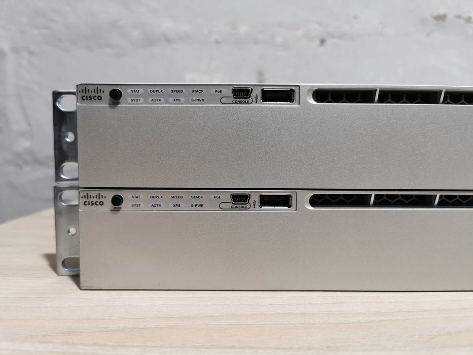 24 PoE/GE  Коммутатор Cisco WS-C3850-24P-S безнал/гарантия