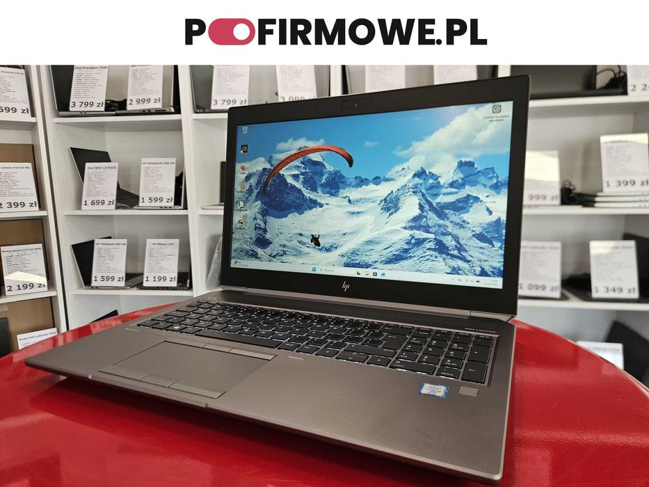 Laptop HP ZBook 15 G6 15" Intel i9-9880H 64GB RAM 512GB SSD Nvidia Quadro T1000 4GB FHD LTE Win11 Faktura 23% Vat Gwarancja 12 Miesięcy PoFirmowe.pl