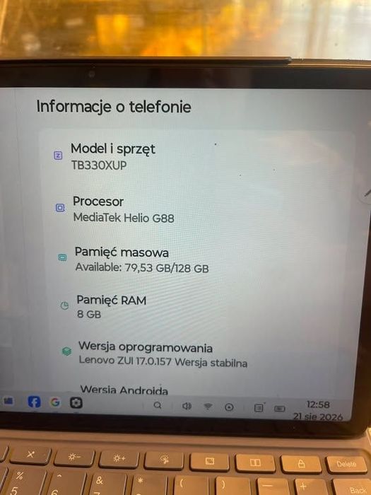 Tablet laptop telefon