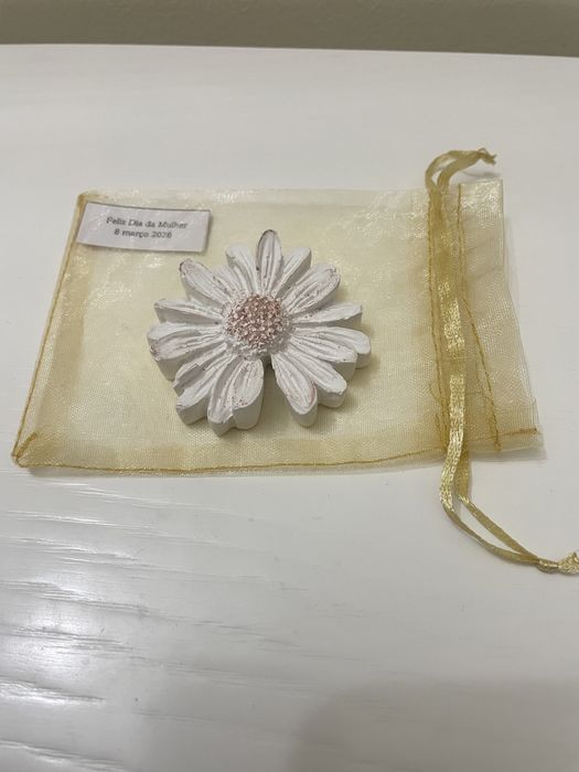 Lembranças cera soja e gesso