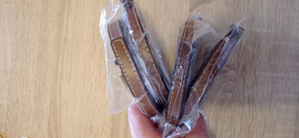 Paski cienkie brązowy Zestaw  4 sztuki