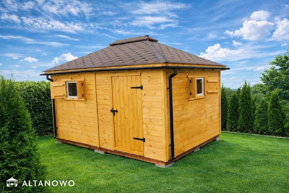 Ogrodowy domek drewniany narzędziowy 3x3 bez pozwolenia