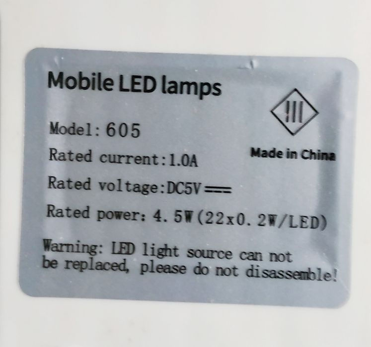 Лампа настільна LED на прищіпці