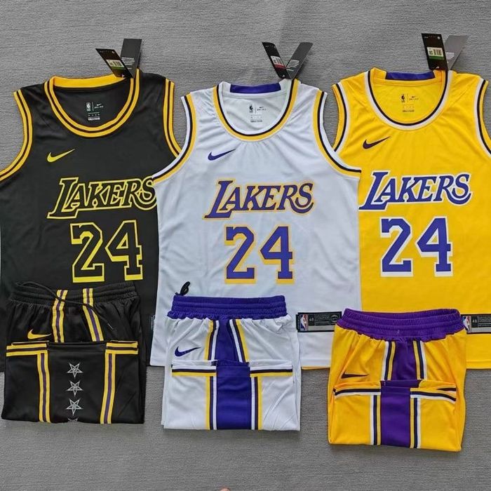 баскетбольна форма Лейкерз Брайант 24 Джеймс 23 Lakers з логотипами