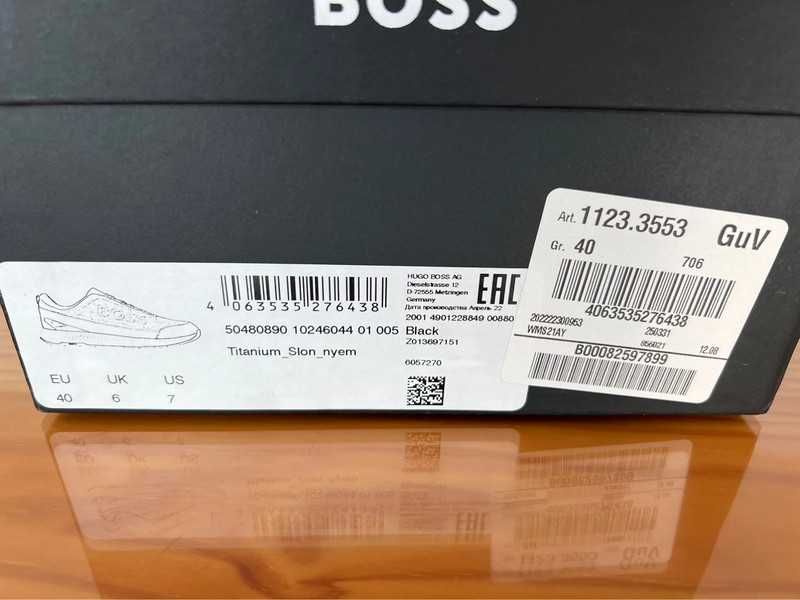 Sapatilhas BOSS Sneaker Titanium Black