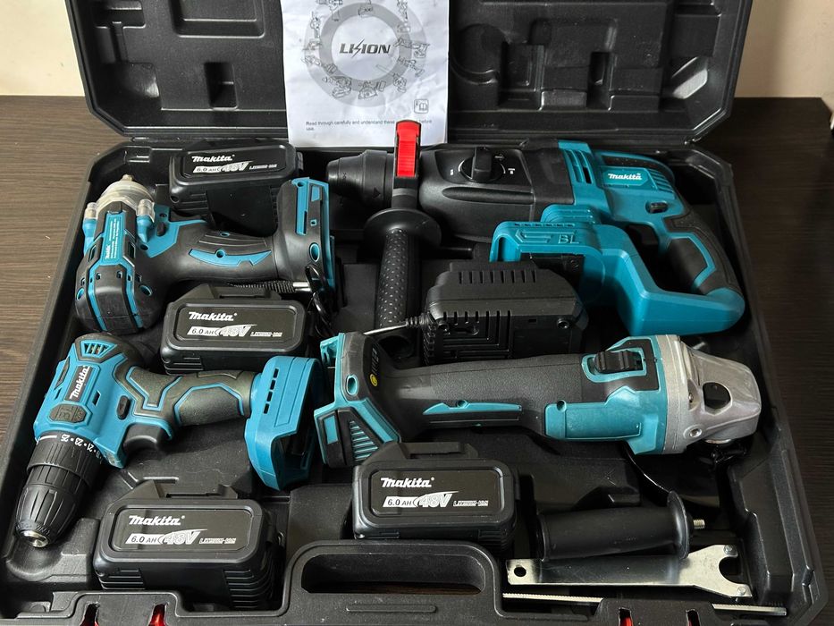 Комплект інструментів Makita 4в1 48V/6.0Ah