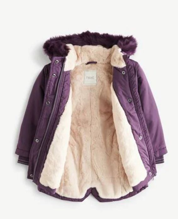 Теплая водонепроницаемая дутая парка NEXT