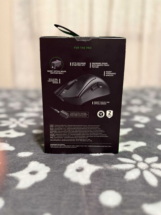 Razer DeathAdder V3 HyperSpeed (Novo / 6 Dias Uso) + Fatura Globaldata