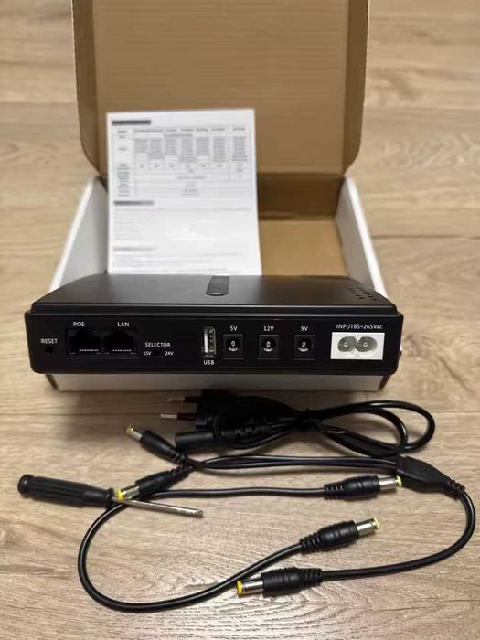DC UPS 1018L УПС для роутера/модема 5V 9V 12V PoE (без акум.)