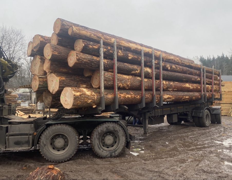 Drewno tartaczne dłużyca sosna W AB 2 3 klasa grubosci, W standard, kłoda, stos, opał debowy i sosnowy.