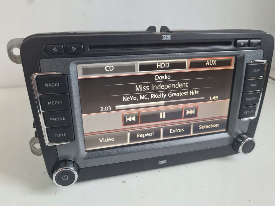 Radio Rns510 5p0035680a seat leon 2 altea toledo iii nawigacja