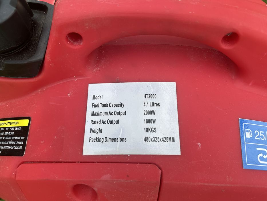 Генератор бензиновий 2000 Вт