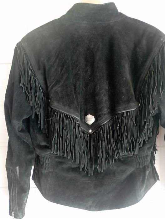 Blusão vintage HARLEY DAVIDSON com franjas