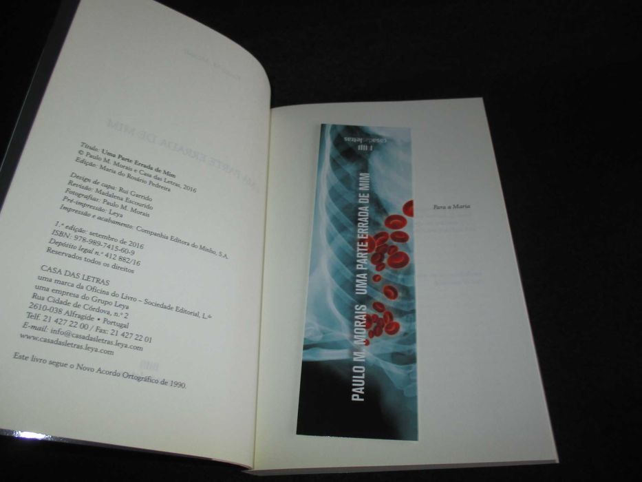 Livro Uma parte errada de mim Paulo M. Morais