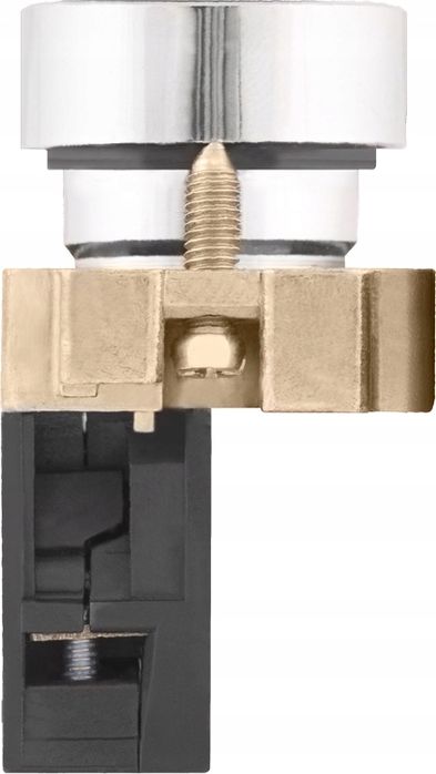 Przycisk tablicowy bez podświetlenia płaski czarny M22 1NO