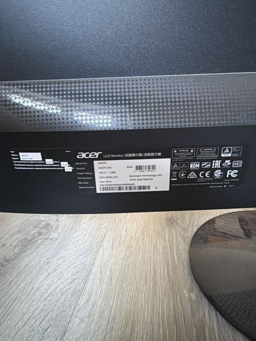 Monitor ACER SA270 (27'' - Full HD - IPS - AMD Free-Sync)