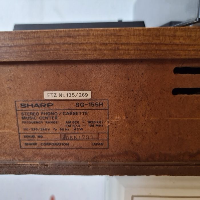 Leitor de vinis marca charp