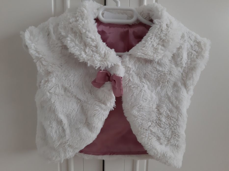 Kamizelka futrzana 6-12 mcy