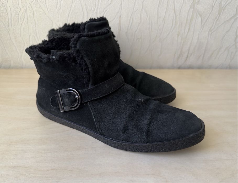 Ботинки замшевые с мехом зимние детские / мужские  40р.