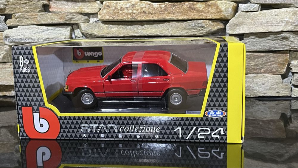 1:24 Mercedes Benz 190 машинка іграшка авто в колекцію залізна машинка